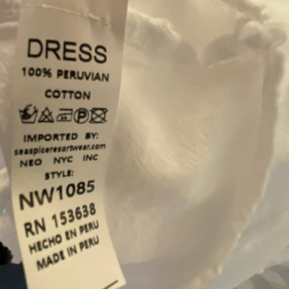 NWT Seaspice White Dress/Swimsuit Cover, Knee Length - Picture 10 of 10